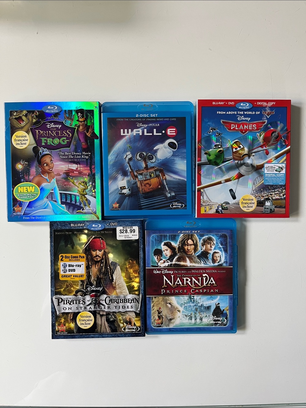 Disney Blu-ray Movie Bundle of 5